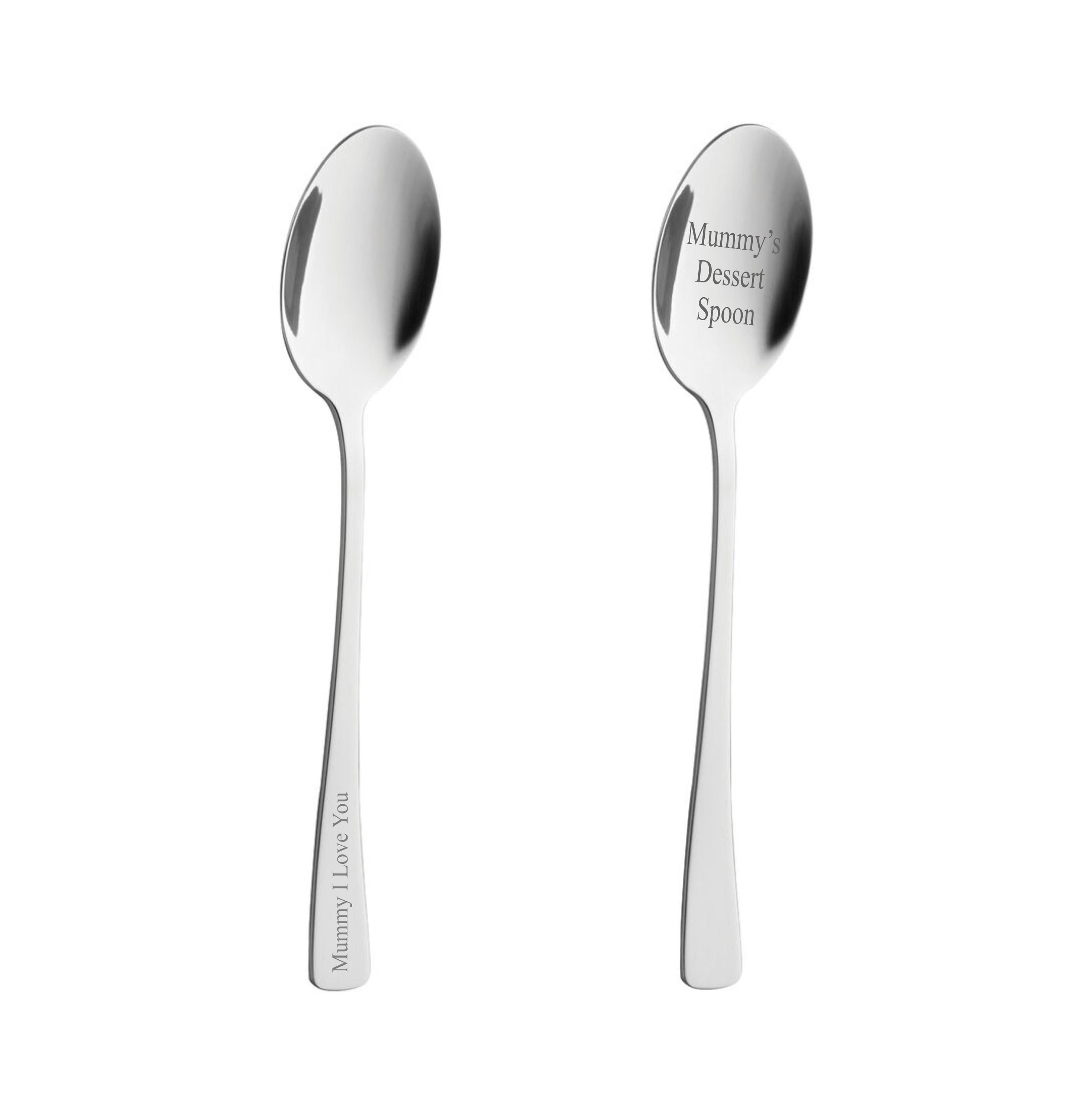 Silicone Dinner Dessert Spoon Serving Eating Utensil - 7.9 x 1.8