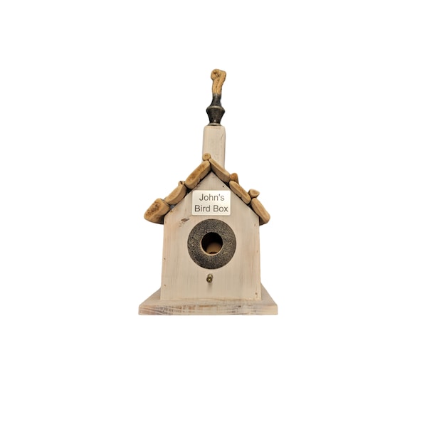 Personalised Engraved Wooden Bird House
