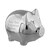 Personalised Silver Baby Pram Money Box – Name Christening