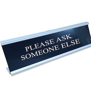Engraved Desk Name Plate Plaque Office Plaque Desk Nameplate Various Colours and Styles Available