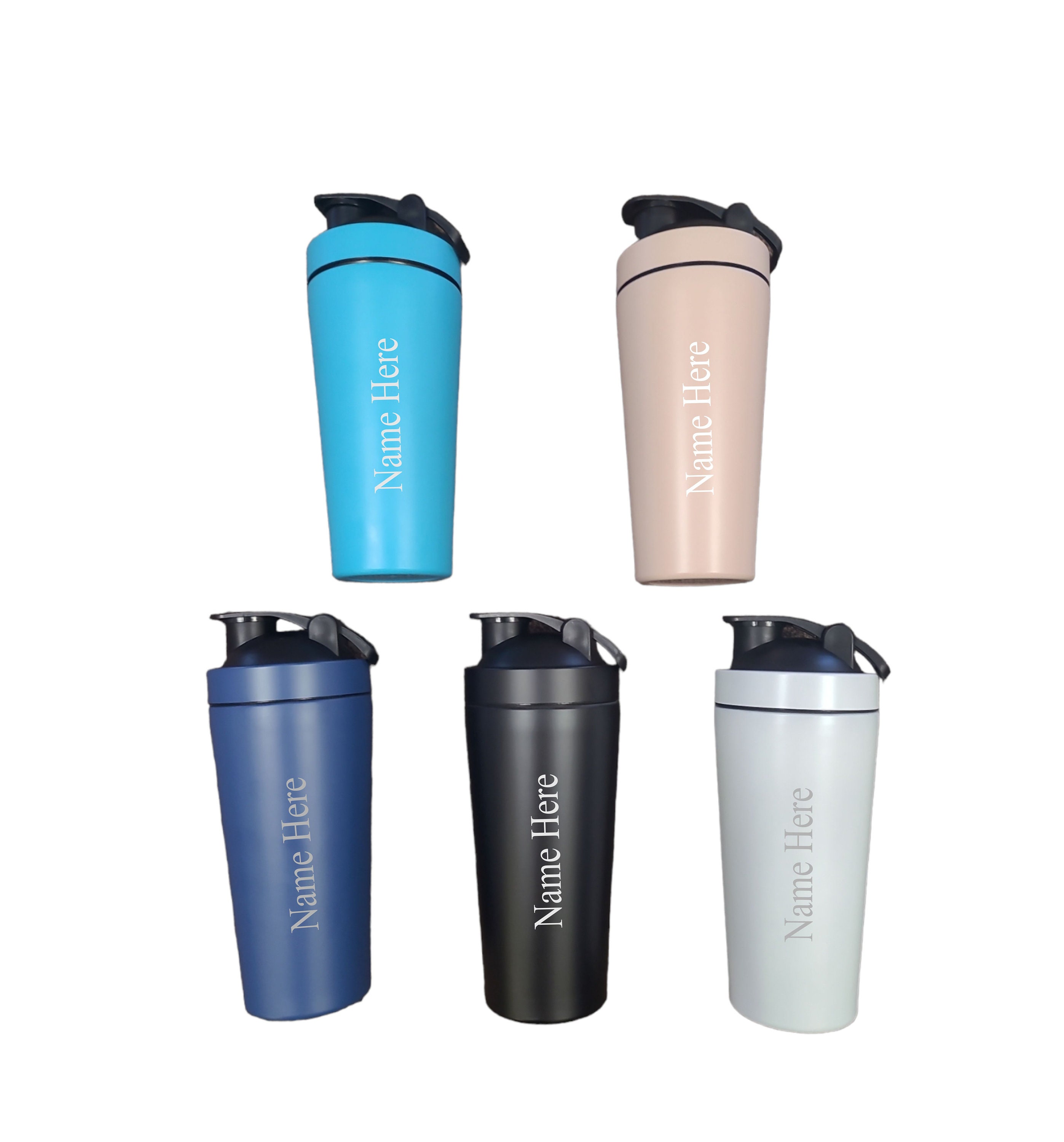 Stainless Steel Visible Window Shaker Bottle BPA Free, Gym for Protein  Shaker
