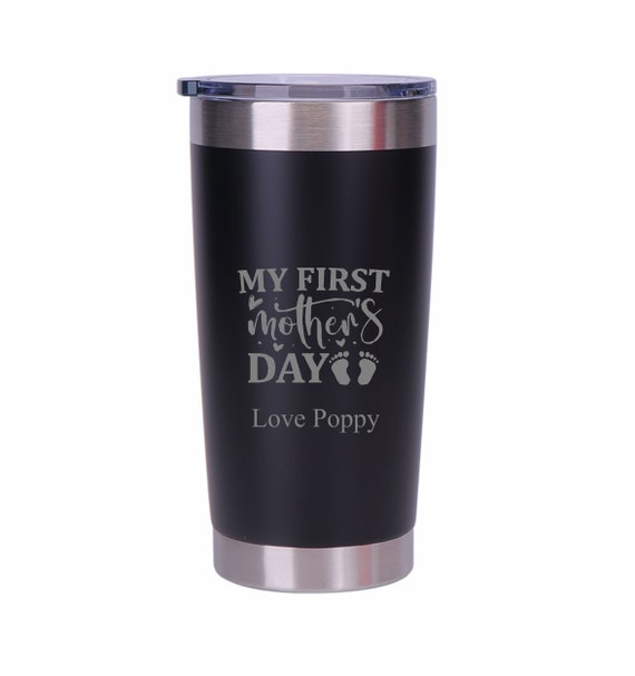 Personalised Engraved Mothers Day Designs Double Wall Insulated Thermos Cup  500ml 17.5oz Hot Cold Coffee Tea 5 Colours Available Mum Mother 
