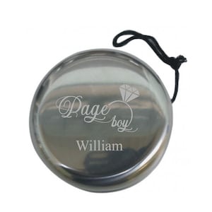 Personalised Engraved Page Boy Yoyo Perfect For Wedding Favours Thank You Presents Keepsakes Page Boy