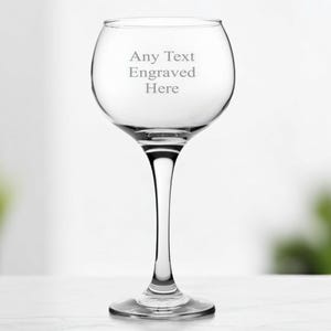 Personalised Engraved Large Gin Glass 19.75oz (56cl) Perfect For Wedding Birthday Anniversary Retirement