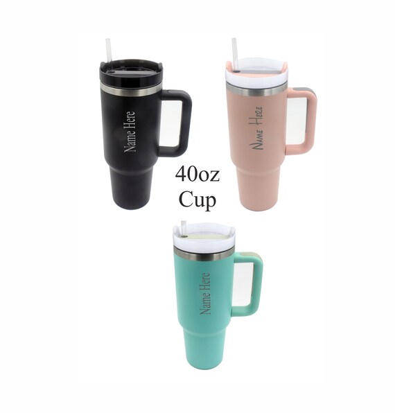 Tasse isolée à double paroi gravée personnalisée de 40 oz, n