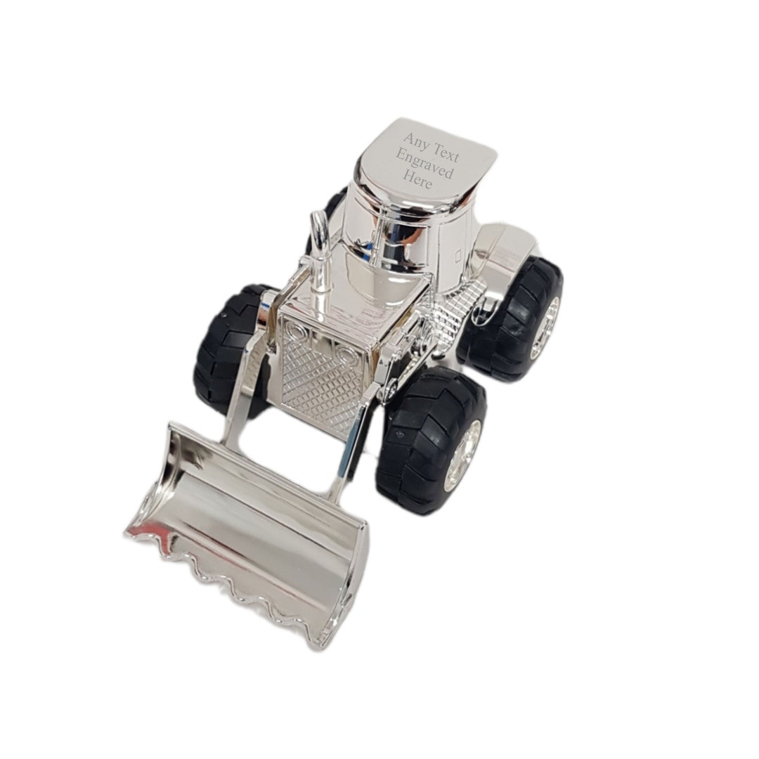 Buy Personalised Engraved Silver-plated Digger Bank Money Box Christening  Birthday Gift Online in India