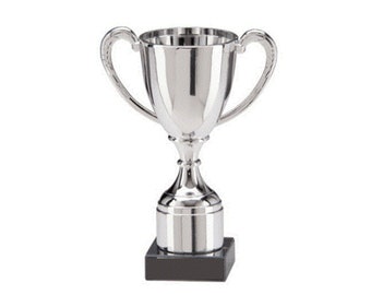 Trofeo de la Copa de plata de Huntington grabado personalizado, regalo de premio con placa grabable de 150mm