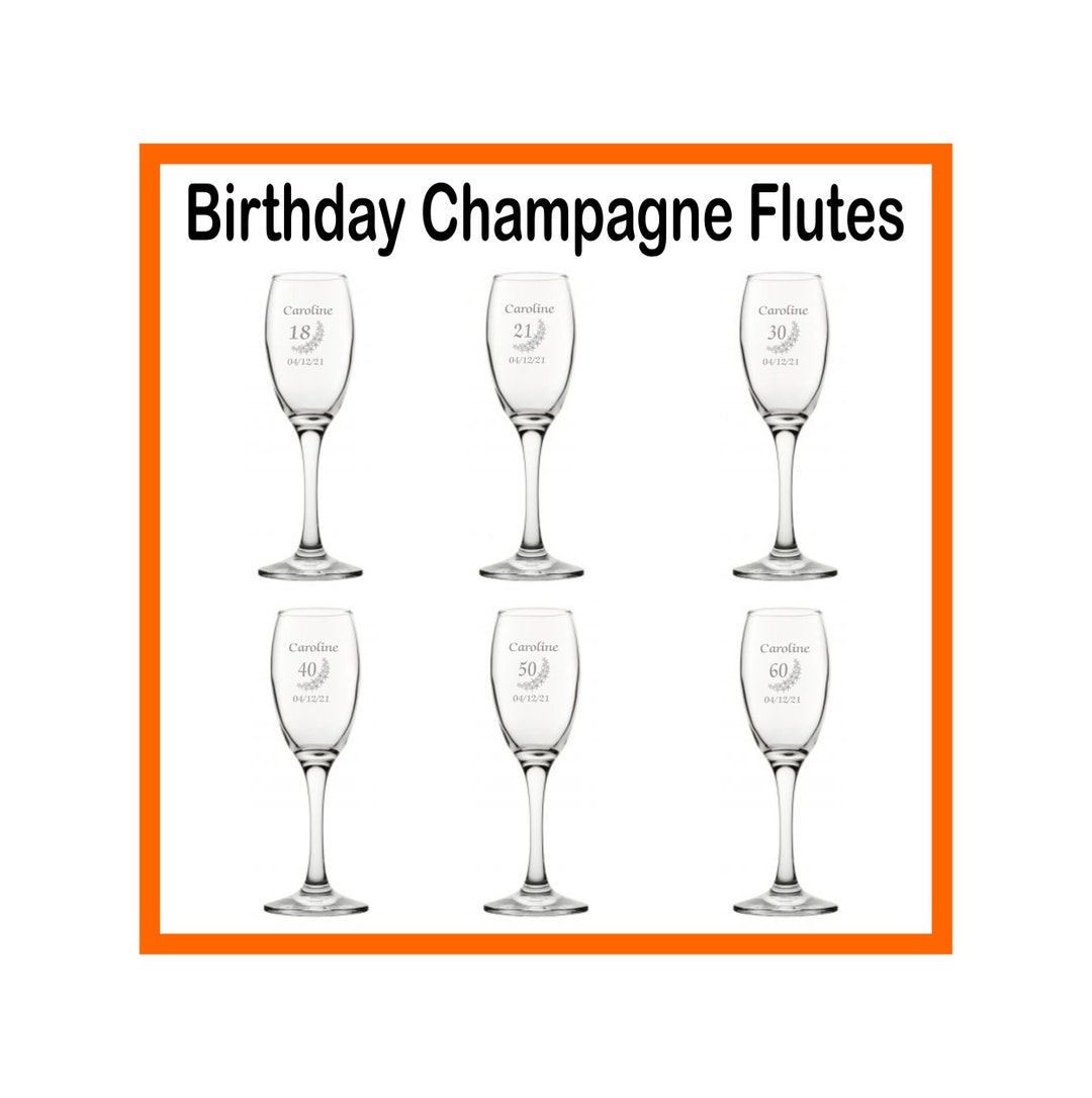 Bicchiere Flute Personalizzato Con Nome E Dedica - Regalo 18 Anni - Foto 9