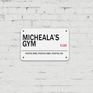 Personalised Street Sign Man Cave Sign, Games Room, Bar Sign, London Street Sign Plaque, Bar, Office, Dad, Father, Daddy (UV PRINTED)