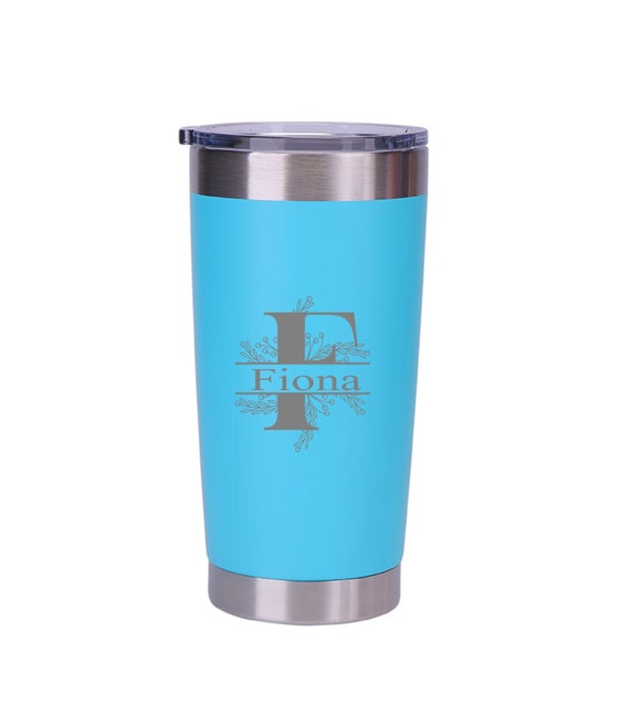 Personalised Engraved Any Initial Double Wall Insulated Thermos