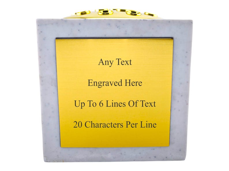 Personalised White or Black Engraved Memorial Rose Bowl Grave Marker