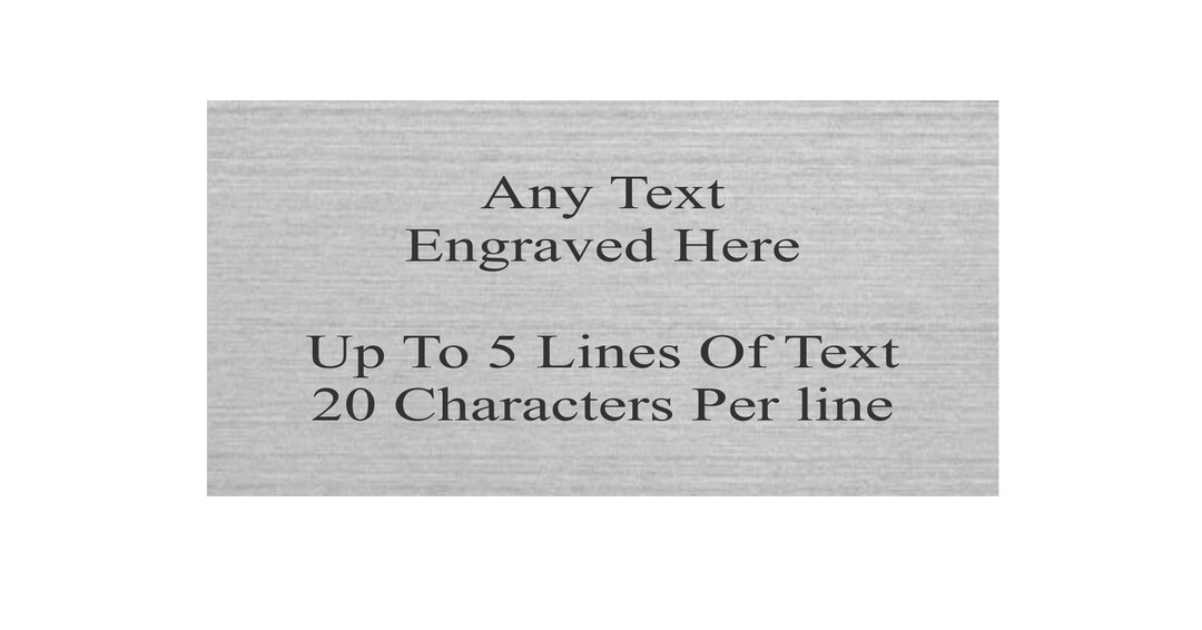 Engraved Stainless Steel Door Name Plate Available in Various Sizes