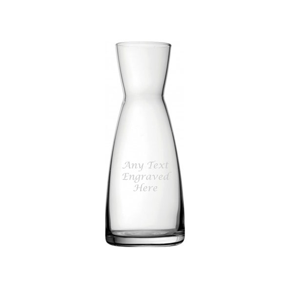Personalised Contemporary Wine Carafe 0.5 Litre
