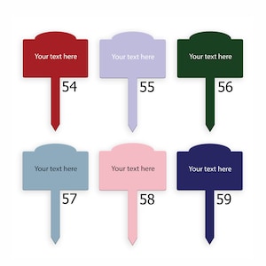 Personalised Traditional Memorial Spike Stake Marker Tree Marker Garden Sign Various Colours Available (UV PRINTED)