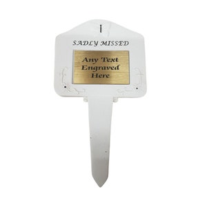 Personalised Graveside Memorial Sadly Missed Butterfly Stake