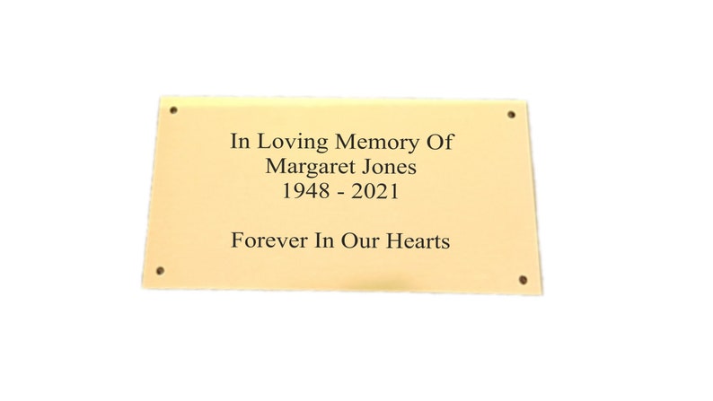 Personalised Engraved Memorial Rainbow Cloud Plaque image 3