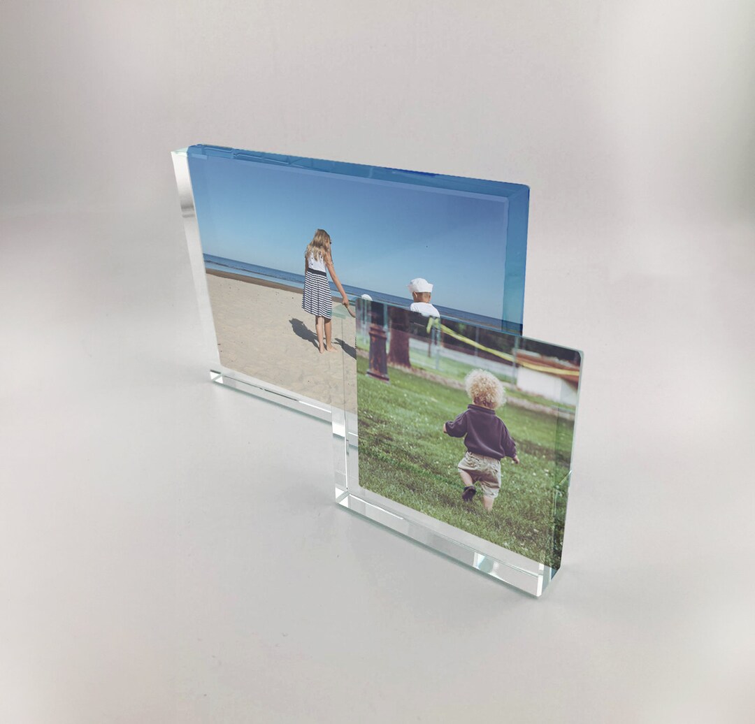Personalised Printed Photo Glass Block With Your Image Perfect Gift for ...