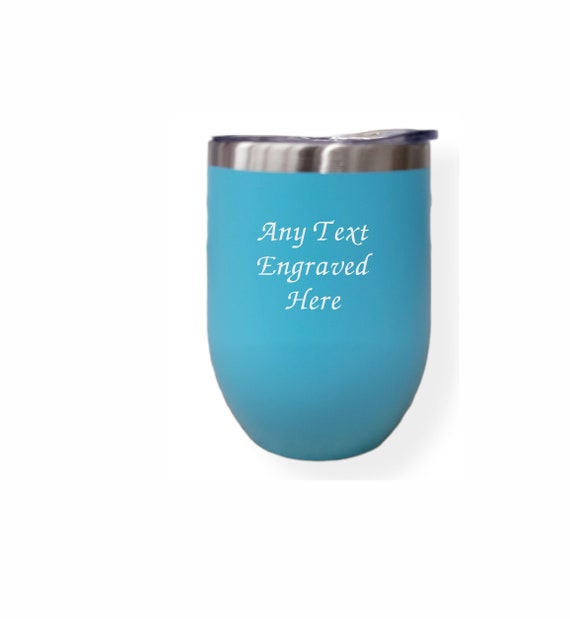 Personalised Engraved Any Message Double Wall Insulated Thermos Cup 500ml  17.5oz Hot Cold Coffee Tea 6 Colours Available 