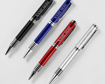 Personalised Engraved Pen In Silk Lined Gift Box Various Colours