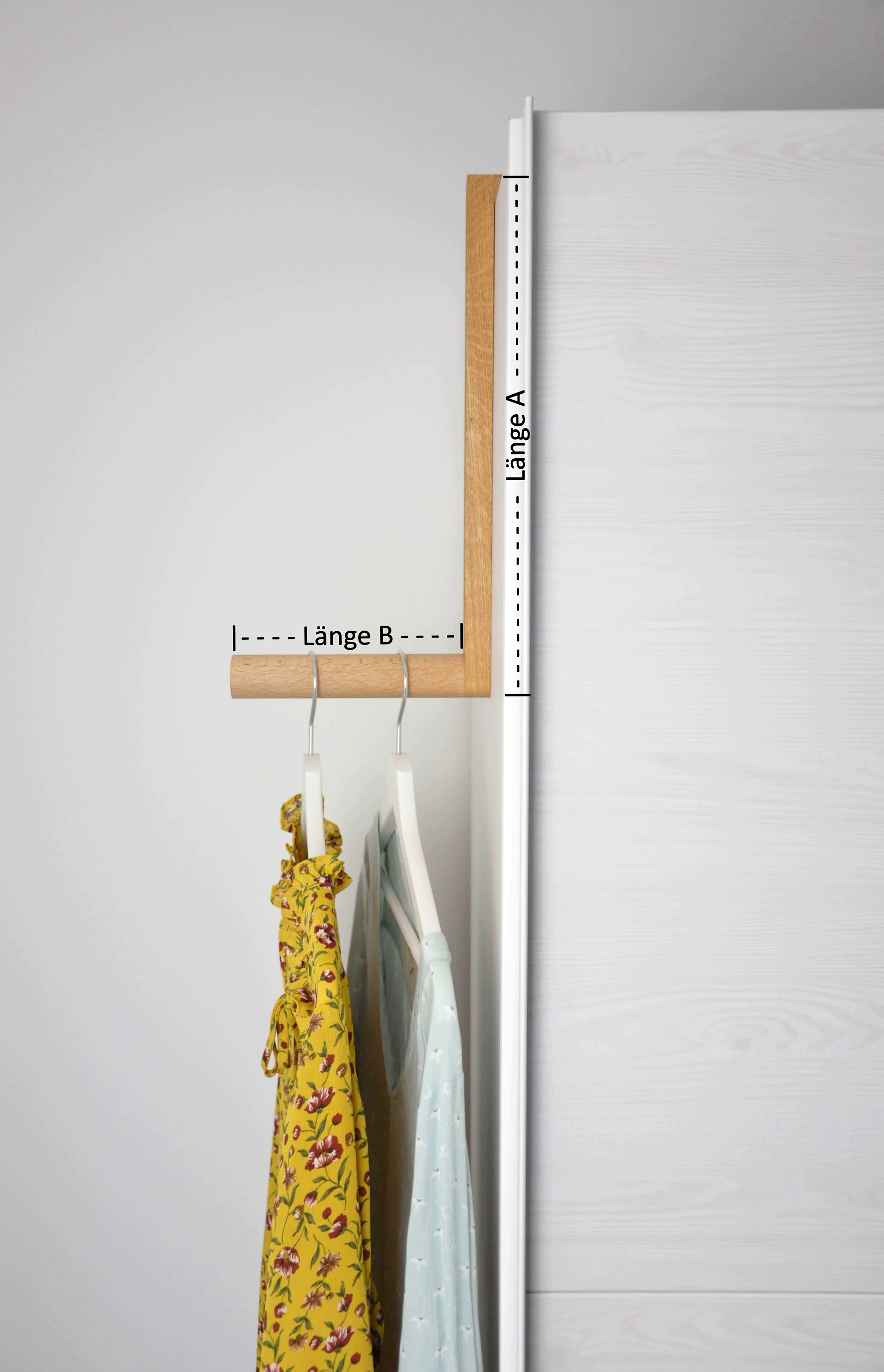 Kleiderstange für Schranknische individualisierbar Etsy.de