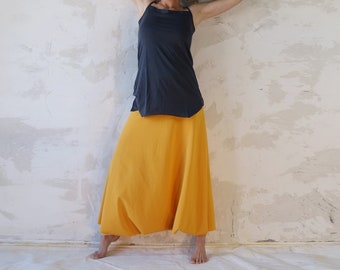 Baggy Pants, Yellow Harem Pants, Festival Clothing, Skirt Pants, Boho Harem Pants, Loose Pants, Boho Clothing, Festival Pants, Cotton Pants