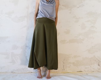 Olive Green Pants, Yoga Pants, Boho Harem Pants, Yoga Clothing, Green Harem Pants, Festival Clothing, Festival Pants, Baggy Pants, Yoga Wear