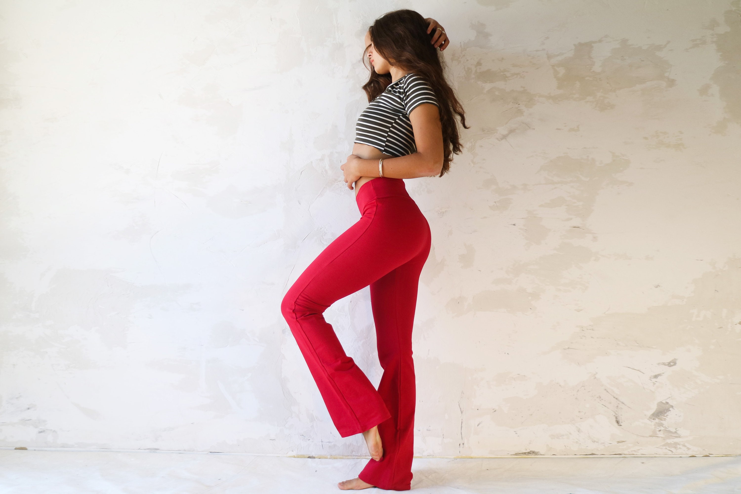 Buy Red Yoga Pants Online In India -  India