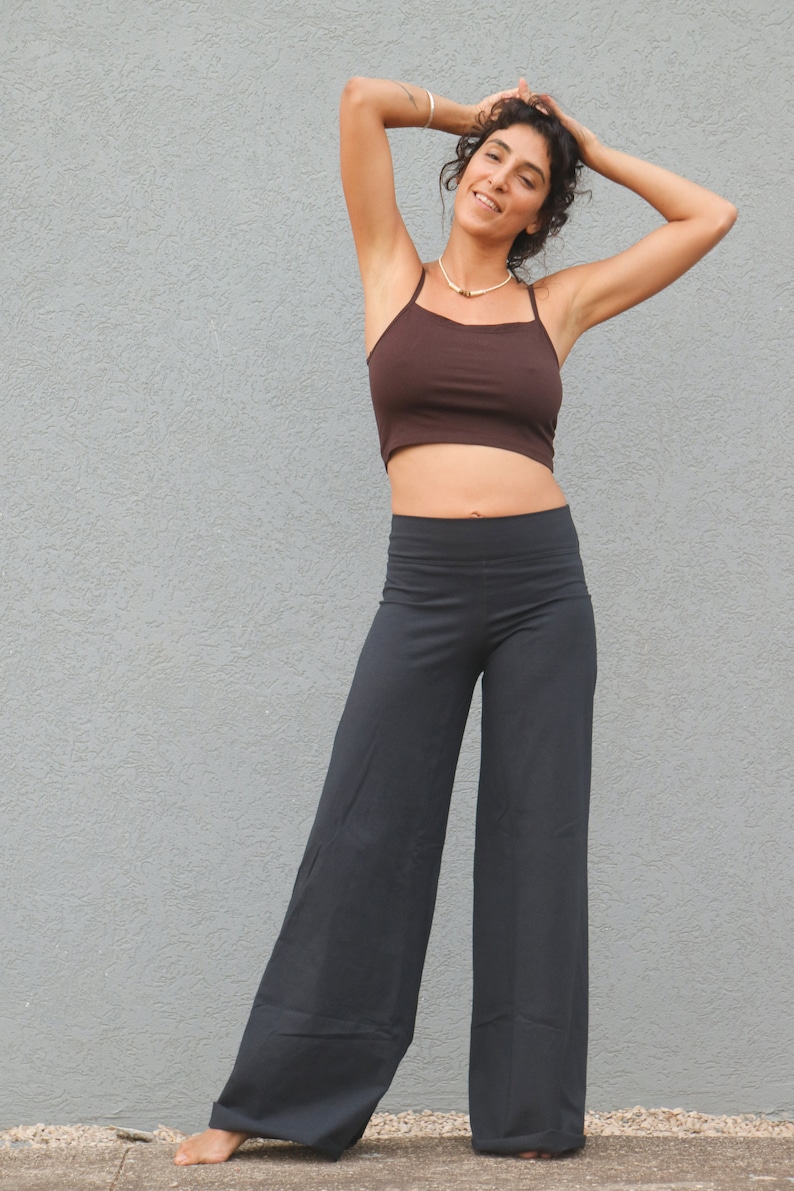 Yoga Pants, Boho Pants, Wide Leg Pants, Cotton Pants, Hippie Pants, Boho Clothing, Festival Clothing, Beige Pants, Fitness Pants, Yoga Wear Gray