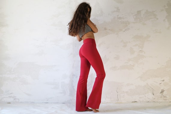 Red Yoga Pants, Boho Pants, Festival Clothing, Wide Leg Pants, High Waisted  Pants, Boho Clothing, Flare Pants, Yoga Wear, Festival Pants -  Canada