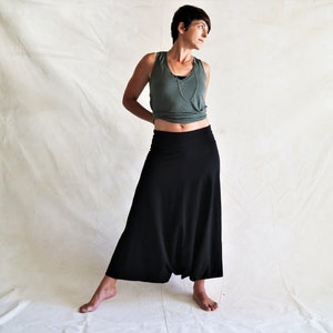 Loose Pants, Gray Pants, Boho Fashion, Festival Clothing, Boho Harem Pants, Yoga Pants , Boho Skirt, Skirt Pants, Baggy Pants, Harem Pants, Black