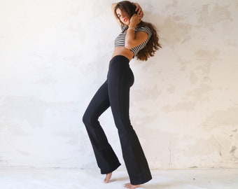 Yoga Pants, Festival Clothing, High Waisted Pants, Cotton Pants, Boho Pants, Flare Pants, Comfy Pants, Yoga Wear, Wide Leg Pants, Hippie