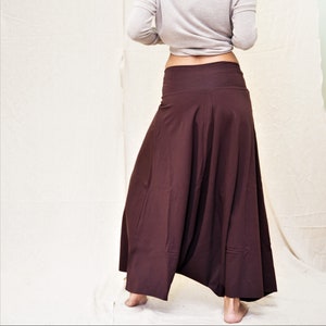 Loose Pants, Gray Pants, Boho Fashion, Festival Clothing, Boho Harem Pants, Yoga Pants , Boho Skirt, Skirt Pants, Baggy Pants, Harem Pants, Brown