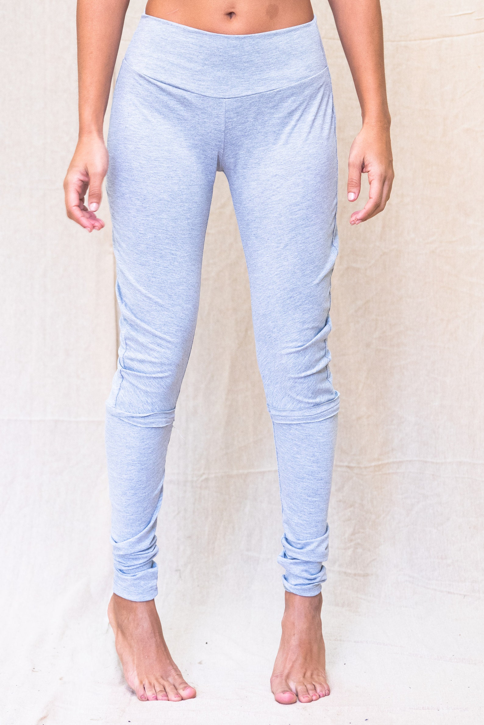 Light Grey Women Yoga Pants Strechy Lycra Cotton Comfortable Etsy