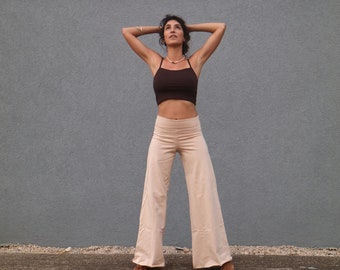 Wide Leg Yoga Pants - Etsy