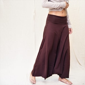 Loose Pants, Gray Pants, Boho Fashion, Festival Clothing, Boho Harem Pants, Yoga Pants , Boho Skirt, Skirt Pants, Baggy Pants, Harem Pants, image 4