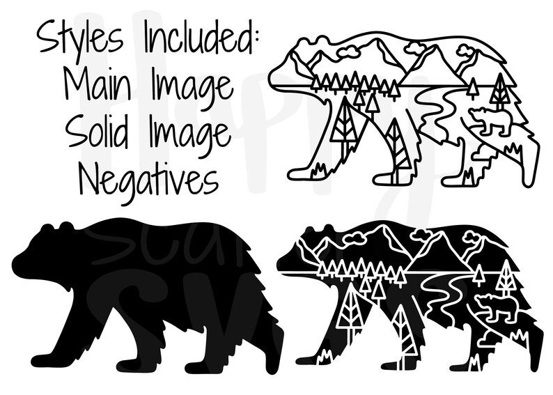 Free Free 62 Mountain Range Bear Svg SVG PNG EPS DXF File