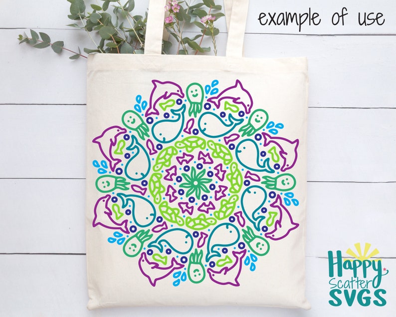 Download Layered Ocean Mandala Svg Printable - Layered SVG Cut File