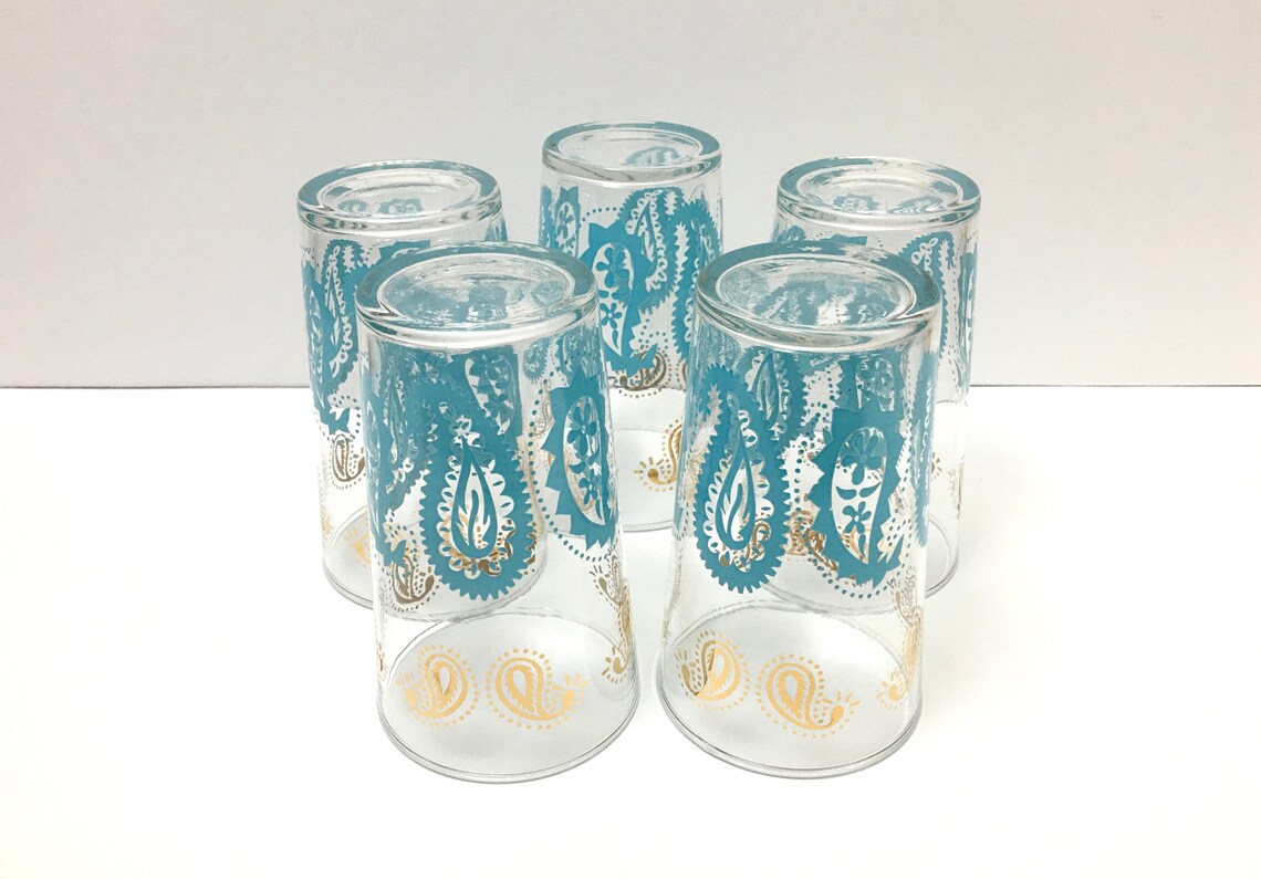 vintage federal drinking glasses