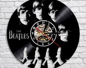 Wedding Gift For Mom Dad Bride Groom The Beatles Band Vinyl Record Wall Clock Vintage LP Home Decor Mothers Day Fathers Day Valentines Day
