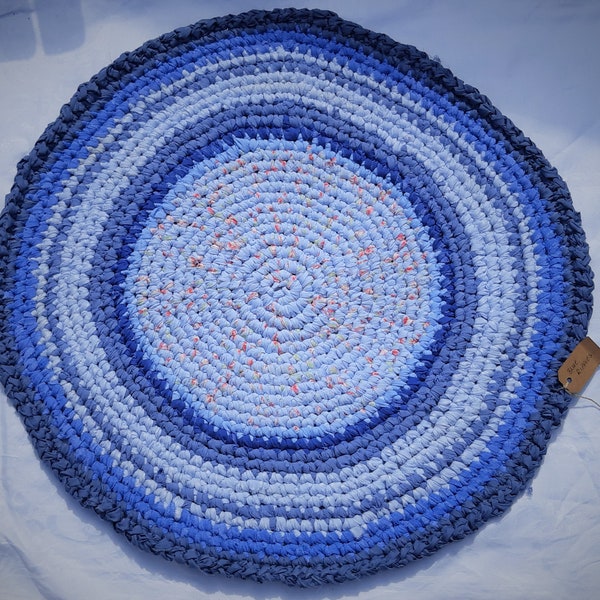 Crocheted Rag Rug Etsy