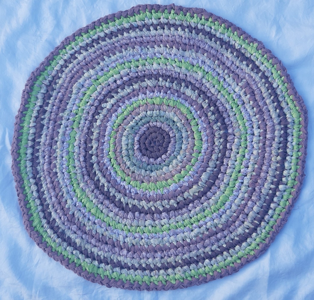 Crochet Rag Rug | Erica | Recycled Rug | Colourful | Handmade - Etsy