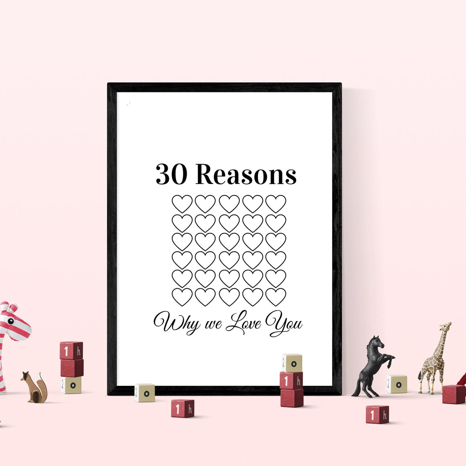 Reasons Why We Love You Th Birthday Gift For Her Etsy