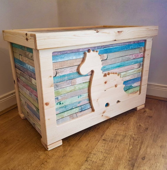 handmade wooden toy chest