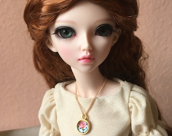 More colors! Miniature necklace for 1/4 BJD Blythe MSD Minifee Pullip LittleFee Barbie Doll jewellery Accessories for doll