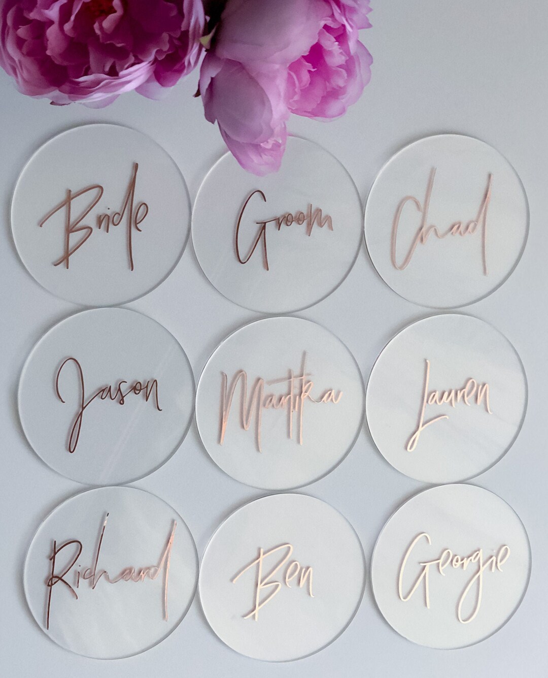 Blank Frosted Acrylic Place Card With Vinyl Calligraphy Wedding Guest Names  Escort Cards Bridal/baby Shower,party Decor Food Tag - Place Cards & Place  Card Holders - AliExpress