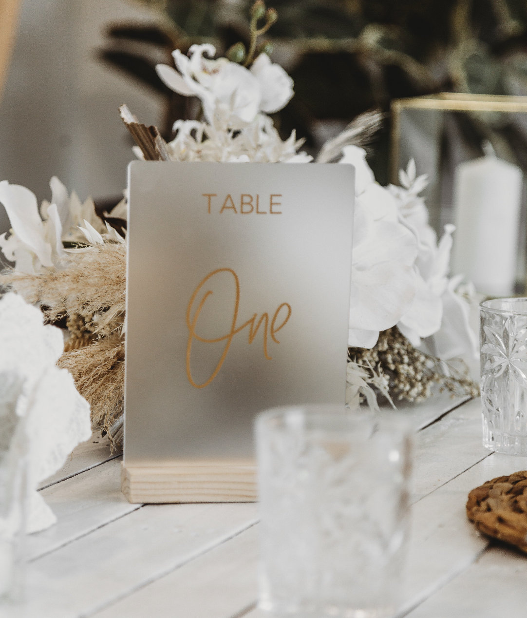 Acrylic Table Number Signs With Base Wedding Table Number Etsy Australia