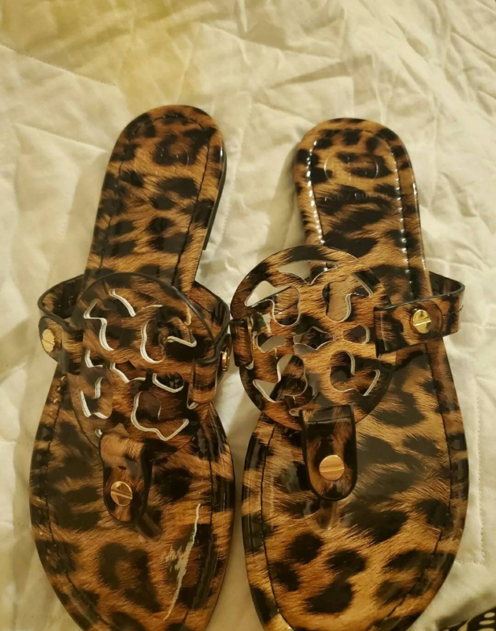 Tory Burch Leopard Miller Sandals: Size 9 | Etsy