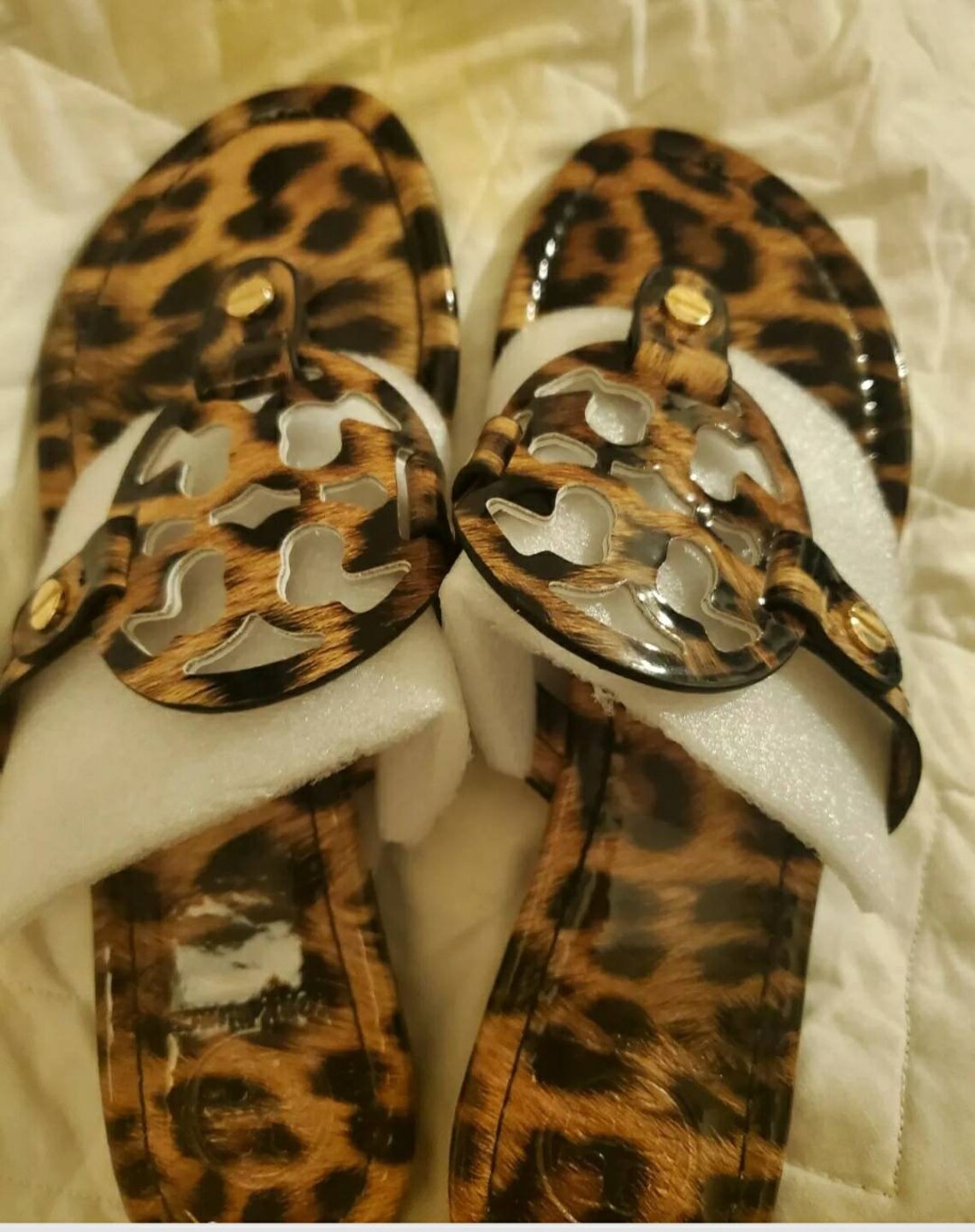 tory burch leopard miller size 8