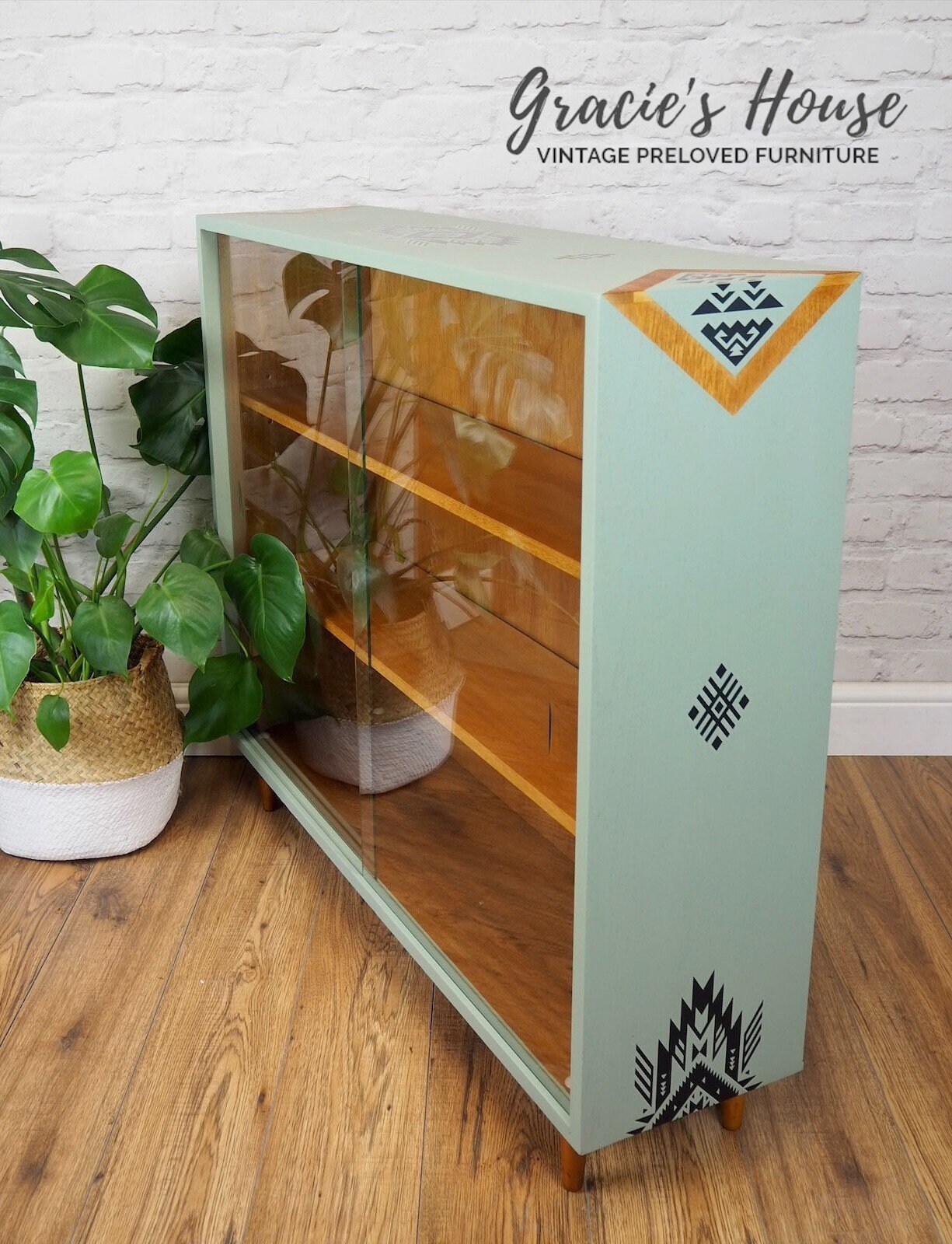 Teak Bookcase MCM Mid Century Retro Etsy