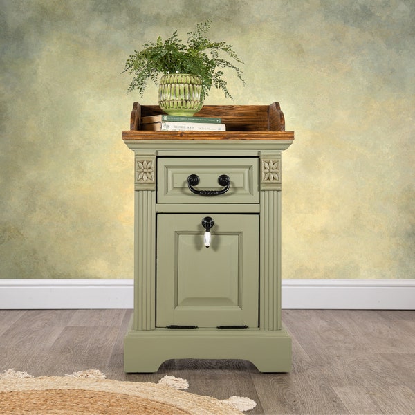 Green Bedside Table Etsy UK